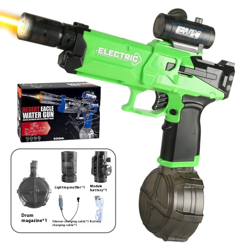 New Ice Mouse Ice Explosion Electric Water Gun Children's High-speed Continuous Hair Linkage Reloading Large Capacity Water Pistols Toy - LJ Enterprise